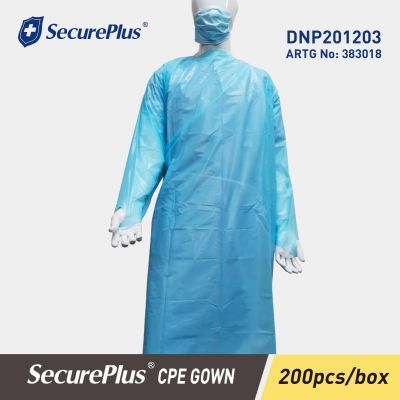 SECUREPLUS® CPE GOWN 200pcs/carton ARTG NO: 383018