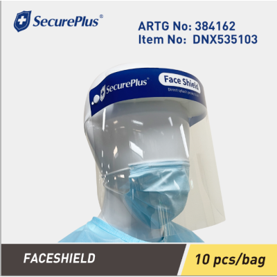 SECURE PLUS Face Shield 20 x 10 pcs/bag